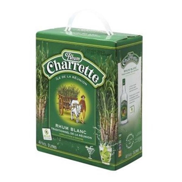 Rhum blanc traditionnel 49° 3 L Charrette La Réunion
