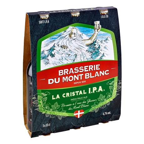 Bière de Mont-Blanc La Cristal IPA - 4.7° (33cl)