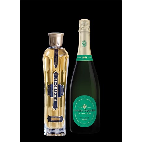 Coffret Iconic Canard Duchêne - St Germain avec 2 Flûtes
