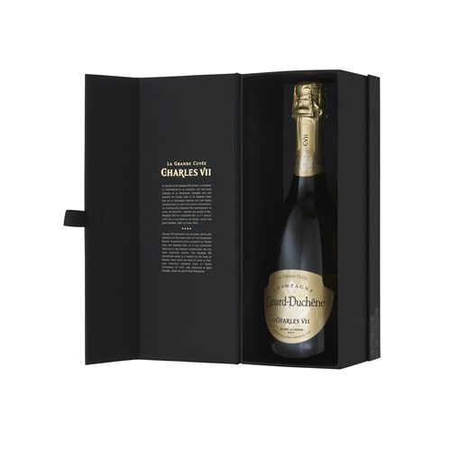 Grande Cuvée Charles VII et 2 flûtes Coffret - Champagne Canard Duchêne