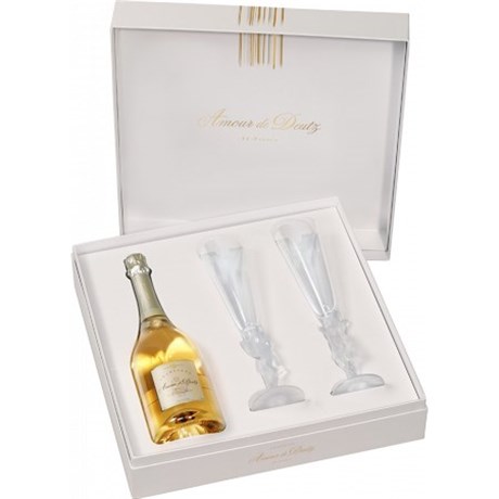 Coffret Amour 2013 et ses 2 flûtes - Champagne Deutz
