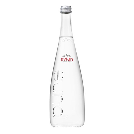 Eau minérale naturelle Evian 75 cl - verre