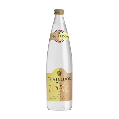 Eau minérale naturelle gazeuse 75 cl Châteldon