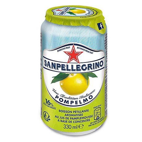 Eau pétillante aromatisée pamplemousse San Pellegrino 33 cl