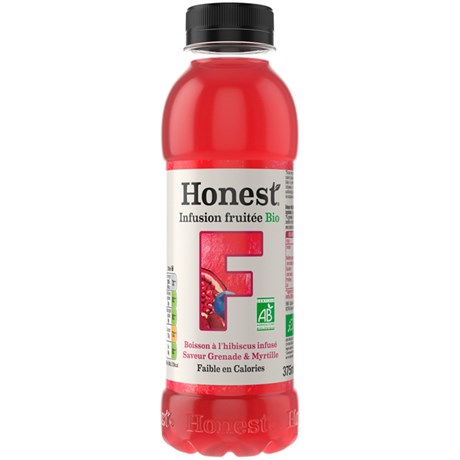 Honest - Infusion fruitée Bio grenade et myrtille 375 ml