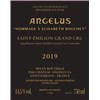 Angélus - Hommage à Elisabeth Bouchet - Saint-Emilion Grand Cru 2019