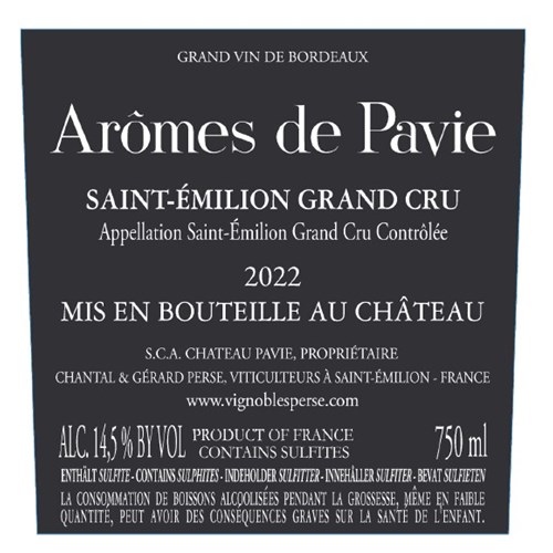 Arômes de Pavie - Saint-Emilion Grand Cru 2022