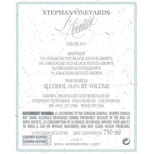 L'Aventure - Chloe - Paso Robles 2017