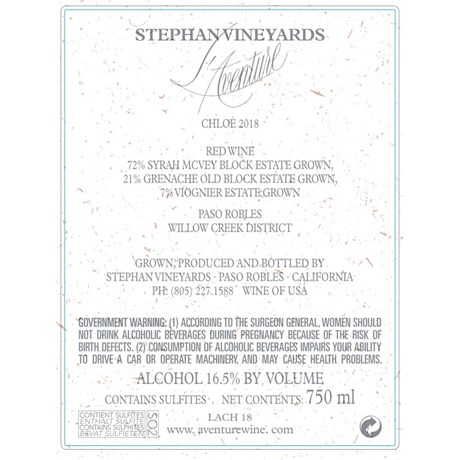 L'Aventure - Chloe - Paso Robles 2018