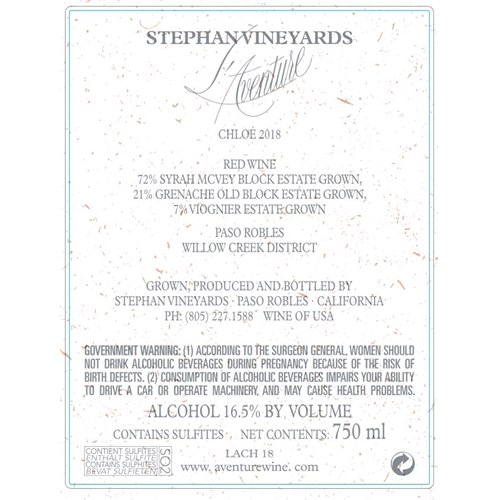 L'Aventure - Chloe - Paso Robles 2018