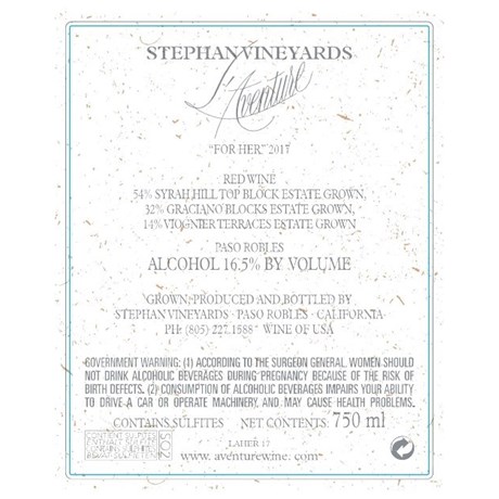 L'Aventure - For Her - Paso Robles 2017