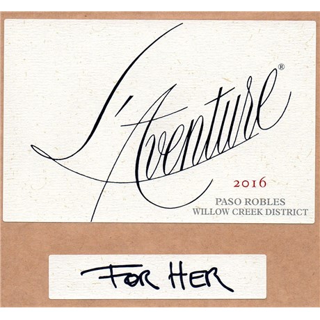 L'Aventure - For Her - Stephan Vineyards - Paso Robles 2016