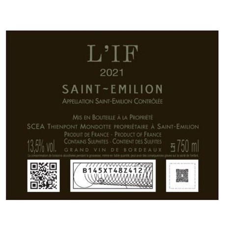 Bel-Air 'Jean & Gabriel' - Lussac Saint-Emilion 2023