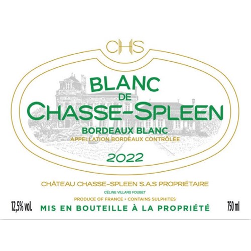 Blanc de Chasse Spleen - Bordeaux 2022