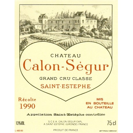 Calon Ségur - Saint-Estèphe 1990