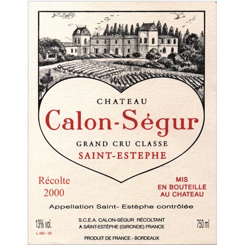 Calon Ségur - Saint-Estèphe 2000