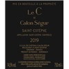 C de Calon Ségur - Saint-Estèphe 2019