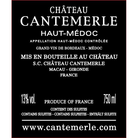 Cantemerle - Haut-Médoc 2021