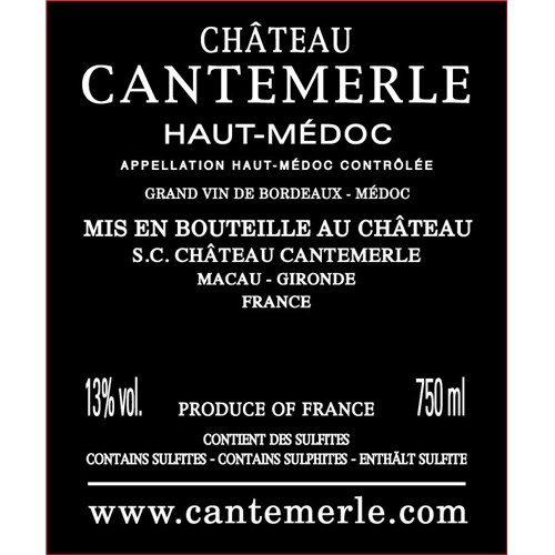 Cantemerle - Haut-Médoc 2021