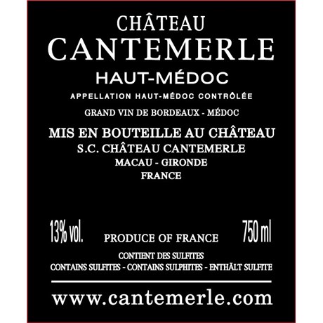 Cantemerle - Haut-Médoc 2021