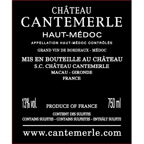 Cantemerle - Haut-Médoc 2021
