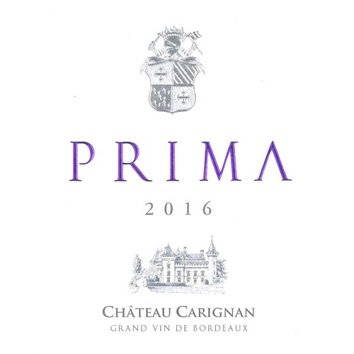 Carignan - Prima - Cadillac-Côtes de Bordeaux 2016