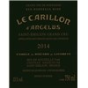 Carillon de l'Angélus - Saint-Emilion Grand Cru 2014