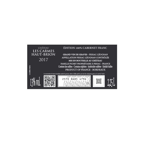 Carmes Haut Brion, Hommage Au Siecle - Pessac-Léognan 2017