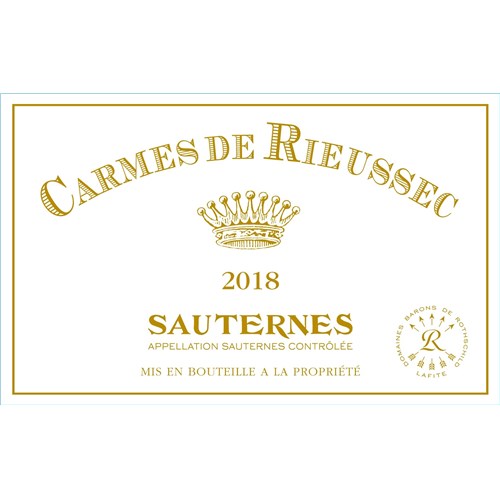Carmes de Rieussec - Château Rieussec - Sauternes 2018