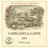 Carruades de Lafite - Château Lafite Rothschild - Pauillac 2005