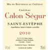 Castle Calon Ségur - Saint-Estèphe 2010 
