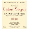 Castle Calon Ségur - Saint-Estèphe 2012 