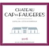 Castle Cap de Faugères - Castillon-Côtes de Bordeaux 2016 