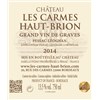 Castle Les Carmes Haut-Brion - Pessac-Léognan 2014 