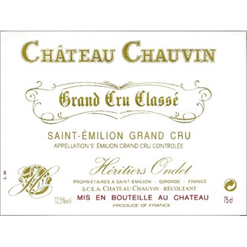 Castle Chauvin - Saint-Emilion Grand Cru 2015 