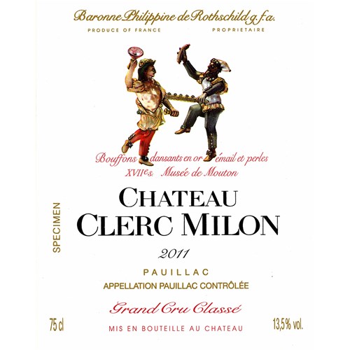 Castle Clerc Milon - Pauillac 2011 