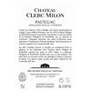 Castle Clerc Milon - Pauillac 2014 