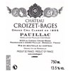 Castle Croizet Bages - Pauillac 2016 