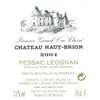 Castle Haut-Brion - Pessac-Léognan 2004 
