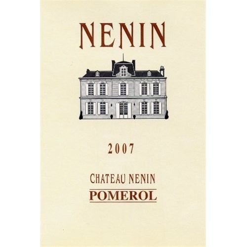 Castle Nénin - Pomerol 2007 