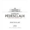 Castle Pédesclaux - Pauillac 2014 