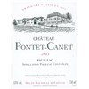 Castle Pontet-Canet - Pauillac 2003 