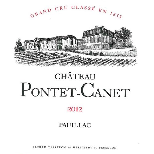 Castle Pontet-Canet - Pauillac 2012 