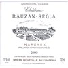 Castle Rauzan Ségla - Margaux 2000 