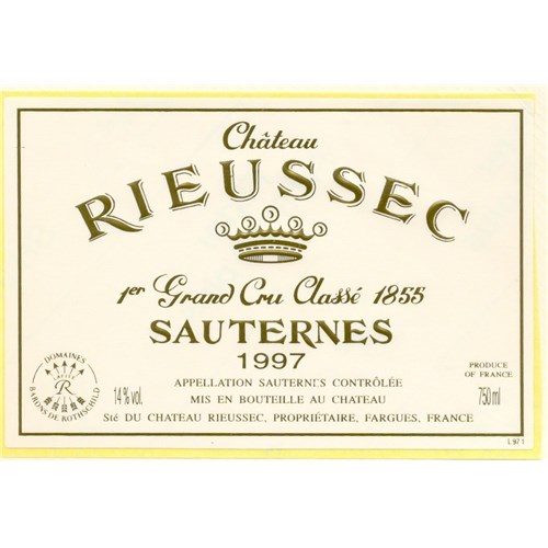 Castle Rieussec- Sauternes 1997 