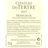Castle of Tertre - Margaux 2007 