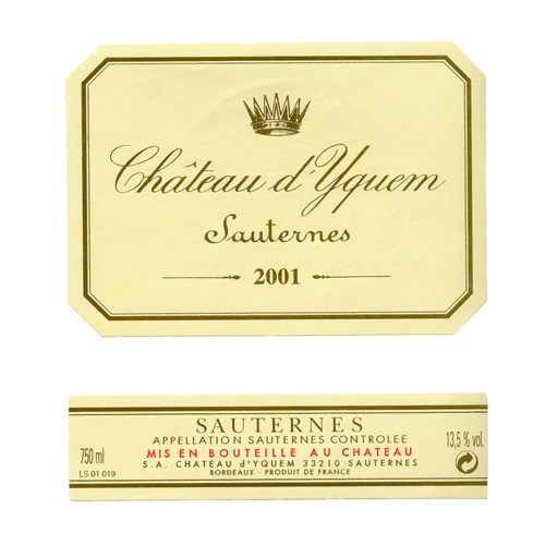 Castle of Yquem - Sauternes 2001 