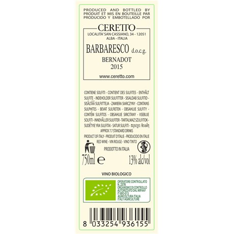 Ceretto - Barbaresco Bernadot - Barbaresco 2015