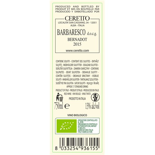 Ceretto - Barbaresco Bernadot - Barbaresco 2015