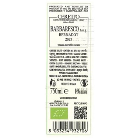 Ceretto - Barbaresco Bernadot - Barbaresco 2021